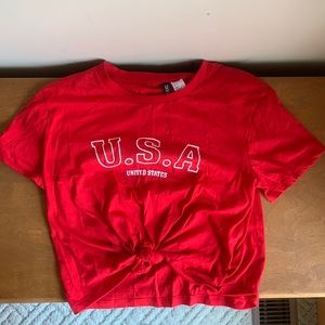 USA crop top